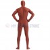 Full Body brownish red Lycra Spandex Bodysuit Solid Color Zentai  suit Halloween Fancy Dress Costume 